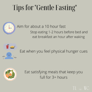 Tips for gentle fasting