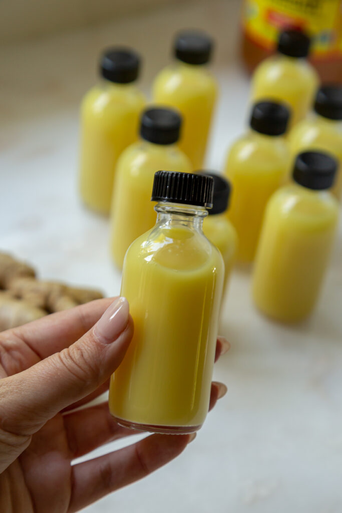 Ginger Wellness shots made by the Plant Collective