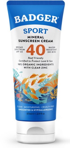 Badger Mineral sunscreen spf 40 bottle